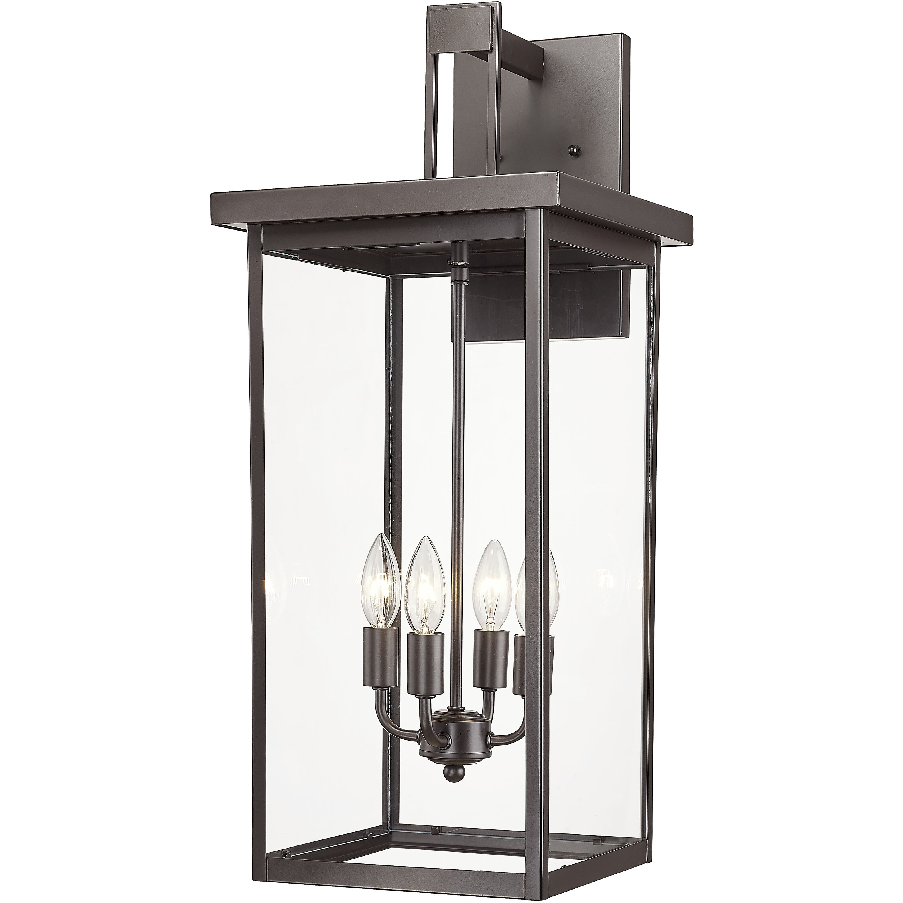 Barkeley 4 Light 27 inch Powder Coated Bronze Outdoor Wall Sconce